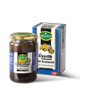Akzer Peganum Harmala Seed Horse Chestnut Honey Herbal Mix Paste 420 Gr