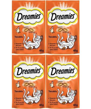 Dreamies Chicken Cat Reward Food 60 Gr 4 Pieces