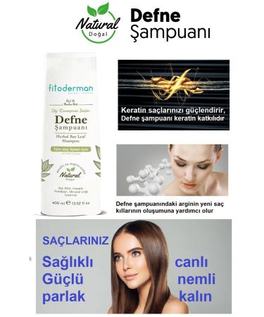 Fitoderman Anti-Hair Loss Herbal Laurel Shampoo with Laurel Extract Keratin Arginine Biotin - Buy Online on GoSupps.com