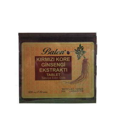 Balen Wooden Box Red Korean Ginseng 600 mg 120 Tablets - Buy Online on GoSupps.com