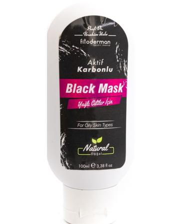 Fitoderman Blackhead Prevention & Pore Tightening Active Carbon Black Mask 100 ml - Buy Online on GoSupps.com