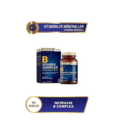 Nutraxin B Complex Vitamin 60 Tablets 1 Pack (From 1 X 60 Tablets) - Buy Online on GoSupps.com