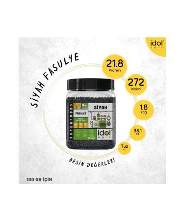 idolagro Black Beans - 950 gr - Superfoods - High Protein Fiber Large Thin Shelled Grain - Buy Online on GoSupps.com