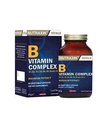 Nutraxin B Complex Vitamin 60 Tablets 1 Pack (From 1 X 60 Tablets)