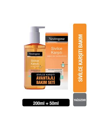 Neutrogena Anti-Acne Cleansing Gel 200ml and Cream 50ml Set