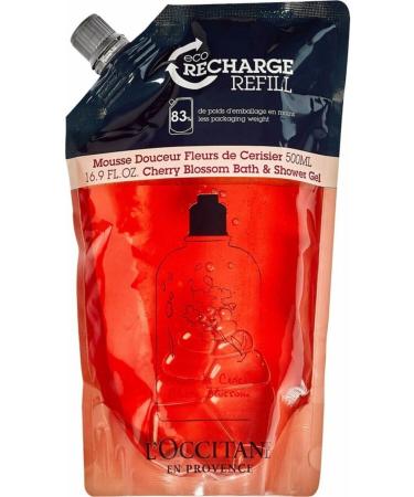 L'Occitane En Provence Cherry Blossom Shower Gel Ecological & Economic Refill 500 Ml