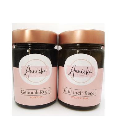 Anni ka Natural Additive-Free Preservative-Free Poppy and Green Fig Jam 2x400gr