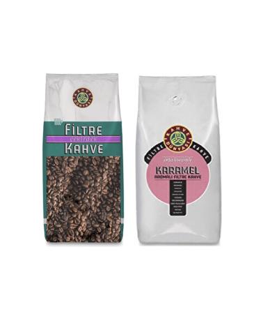 Coffee World Bean Filter Coffee 1 Kg and Caramel Flavored Bean Coffee 1 Kg Opportunity Package