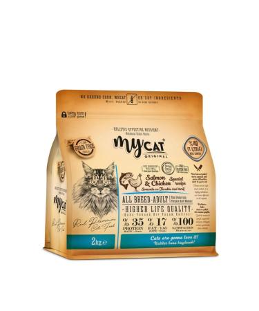 My Cat Mycat Low Grain Salmon and Chicken All Breed - For All Breed Cats (2kg)