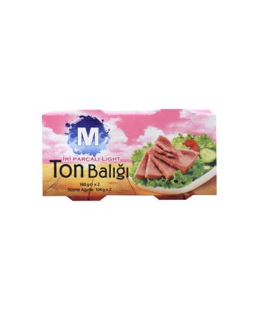 Migros Large Piece Light Tuna 2x160 G