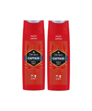 Old Spice Shower Gel & Shampoo 400 ml Captain X 2 - Buy Online on GoSupps.com
