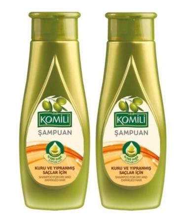 Komili Olive Oil Dry and Damaged Hair Shampoo 500 ml X2