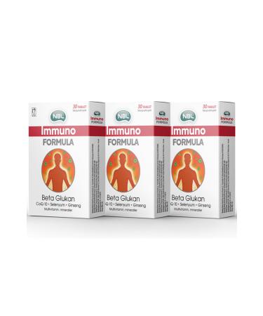 NBL Immuno Formula 30 Tablets - 3 Pieces - Date: 06/2023