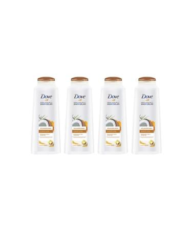 Dove Coconut Extract Strengthening Shampoo 550 ml X 4