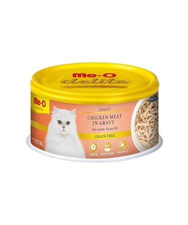 me-o Delite Grain-Free Chicken Sauce Cat Canned Food 80 gr Set of 6