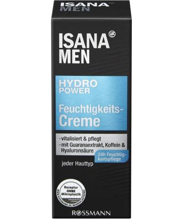 ISANA MEN Moisturizing Cream Hydro Power 75 Ml
