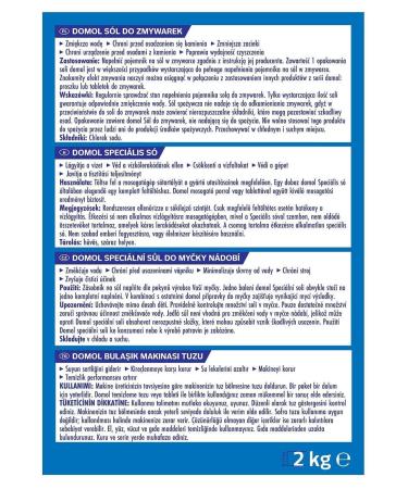 Domol Dishwasher Salt 2000 gr - Buy Online on GoSupps.com