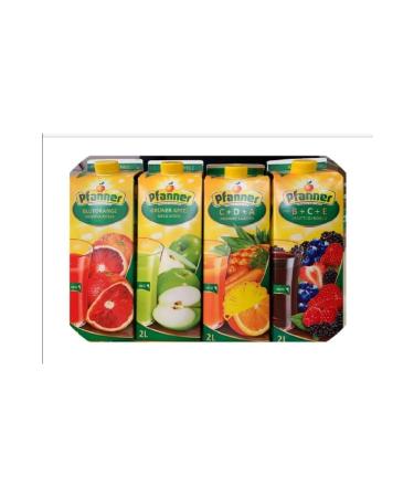 Pfanner 4 Piece Set Fruit Juice 2 Liters