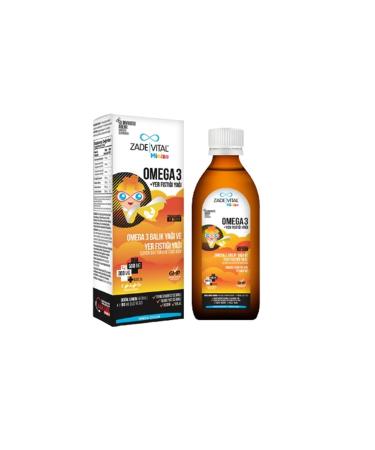 Zade Vital Miniza Omega 3 Peanut Oil Natural Lemon Flavored 150 ml