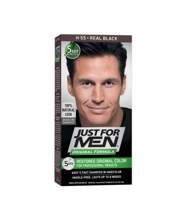 Just For Men Real Black Hair Dye H-55 - Buy Online on GoSupps.com