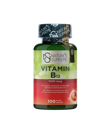 Natures Supreme Vitamin B12 1000 Mcg 100 Capsules