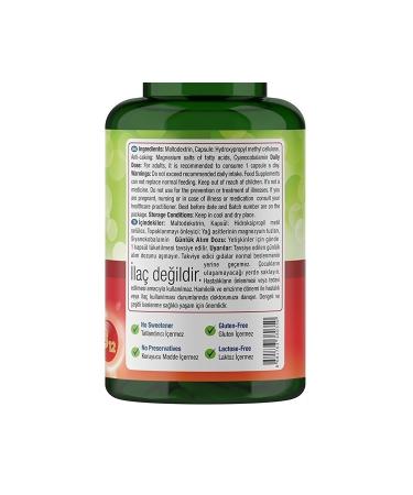 Natures Supreme Vitamin B12 1000 Mcg 100 Capsules - Buy Online on GoSupps.com