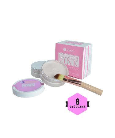 Naturelim Shakira Collagen Pink Hyaluron + 12 Amino Acid Collagen Pink Mask 8 Applications Face Care 75gr