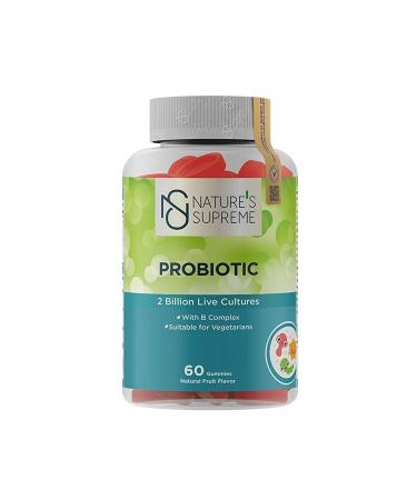 Natures Supreme Gummies Probiotic 60 Chewable Form