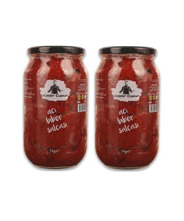 Kadir ak r From the Region to the Kitchen Tomato and Hot Pepper Mixed Paste (2) Pack 2 Pieces X 1 Kg