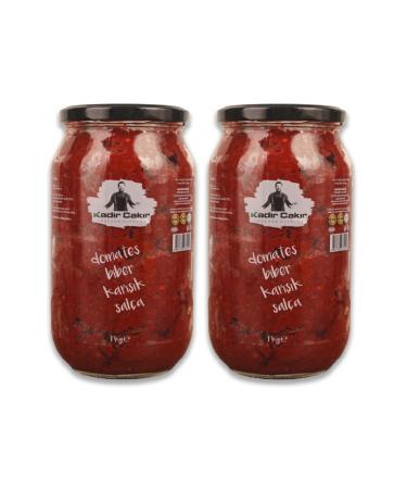 Kadir ak r From the Region to the Kitchen Tomato and Sweet Pepper Mixed Paste (2) Pack 2 Pieces X 1 Kg