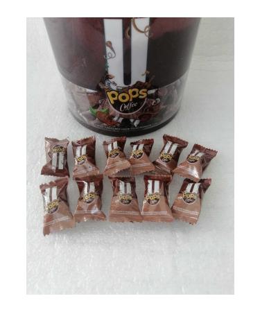 Durukan Confectionery U Pops Caffee Coffee Filled Confectionery 1 kg Cylinder Box