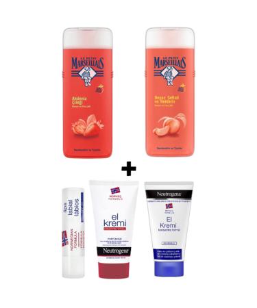 Le Petit Marseillais Shower Gel Peach And Nectarine 400 Ml + Mediterranean Strawberry Shower Gel 400 Ml