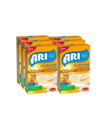 ARI 12 Vitamin 6 Minerel Milk Honey Semolina Rice Flour 200 Gr X 6 Pack