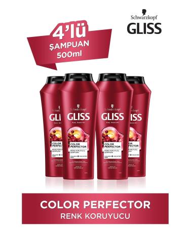 Gliss Color Perfector Color Protection Shampoo 500 Ml X 4 Pieces