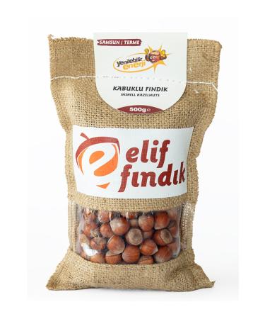 Elif Hazelnut Shelled Hazelnuts 500 G Jute Bag