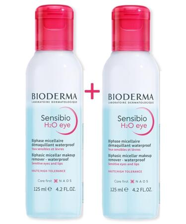 Bioderma Sensibio H2o Eye Dual Phase Make-Up Remover 125 Ml 2 Pieces