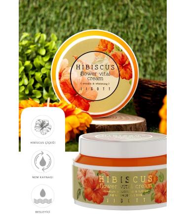 Jigott Hibiscus Flower Essence Moisturizing Nourishing and Revitalizing Cream - Flower Series 100 ml - Buy Online on GoSupps.com