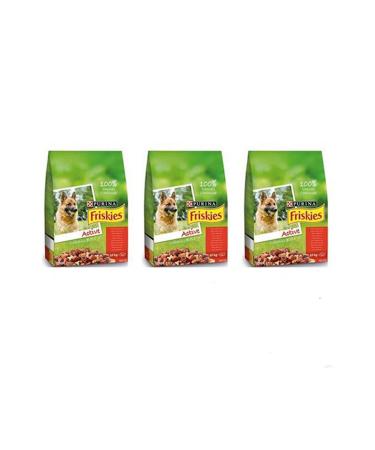 Friskies Active Meaty Adult Dog Food Buy 3 Pay 2! 3 X 10 Kg