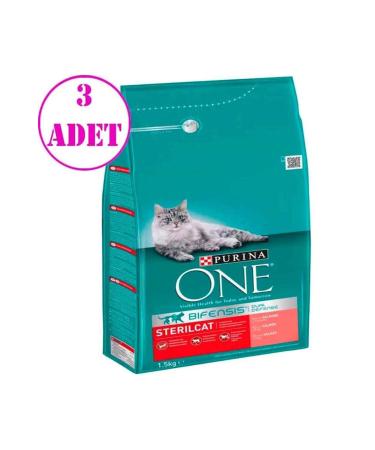 Purina Salmon Sterilized Cat Food 1.5 Kg X 3 Pieces