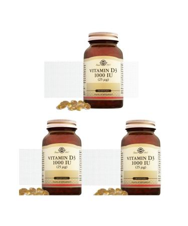 Solgar Single Softgel 1000 Iu D3 Containing Supplementary Food*3 Pieces