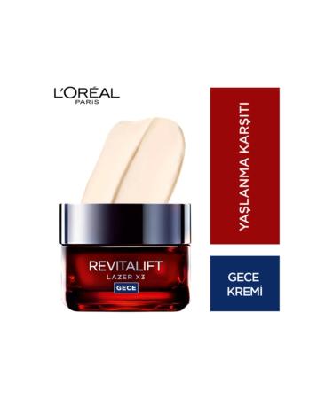 L'Oreal Paris L'or al Paris Revitalift Laser X3 Intensive Anti-Aging Night Cream - Buy Online on GoSupps.com