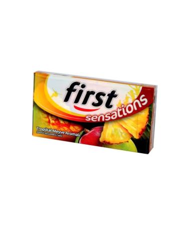 First Sensations Tropical Fruit Flavored Gum 12 Pieces