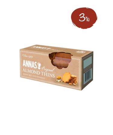 Vegan World Annas Original Almond Flavored Biscuits 150 Gr. X3