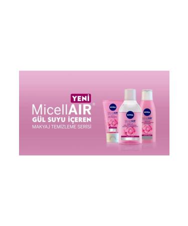 NIVEA Rose Water Dual Phase Make-up Facial Cleansing Water 2 Pieces X 400 Ml - Buy Online on GoSupps.com