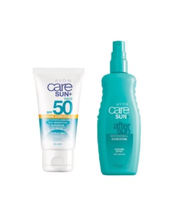 Avon Care Sun+ Face Shine Sun Cream Spf50 50ml Care Sun After Sun Refreshing Hydrating G