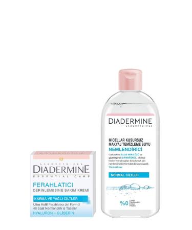 Diadermine Essential Care Refreshing Cream 50 ml + Micellar Moisturizing Make-Up Remover Water 400 ml