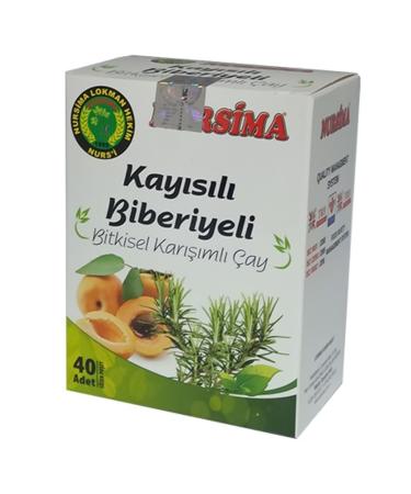 Nursima Apricot Rosemary Herbal Mix Tea 40 Filtering Bags