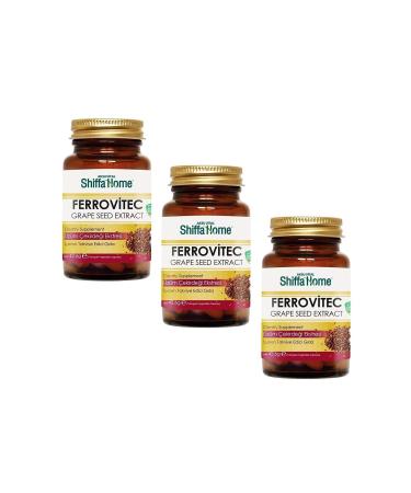 Shiffa Home 3 Pieces (aksuvital) Ferrovitec 710 Mg 60 Capsules