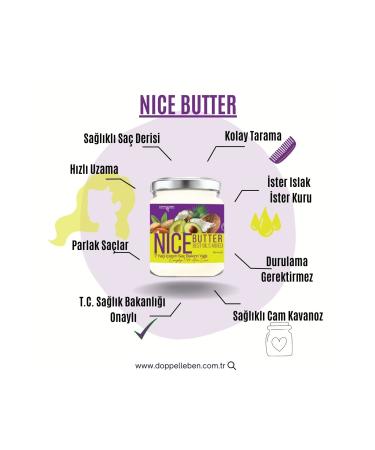 Doppel Leben Nice Butter Hair Nourishing and Strengthening Hair Mask Hair Care Oil 190 ml - Buy Online on GoSupps.com
