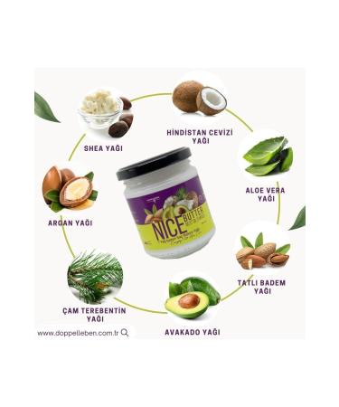 Doppel Leben Nice Butter Hair Nourishing and Strengthening Hair Mask Hair Care Oil 190 ml - Buy Online on GoSupps.com